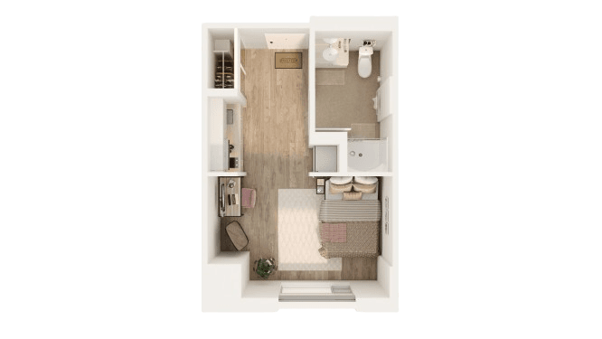 One Bedroom - Suite Style 1-1D2