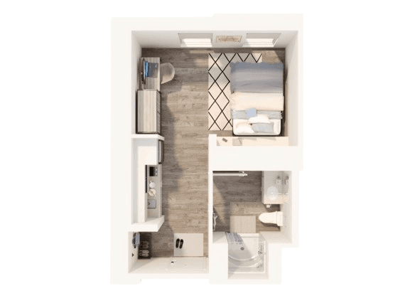 One Bedroom - Suite Style 1-1A2