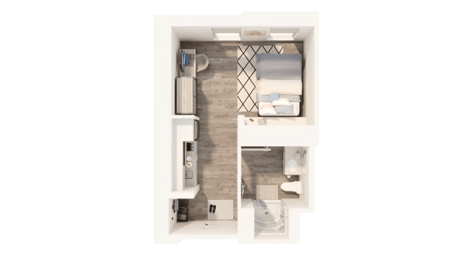 One Bedroom - Suite Style 1-1AC3