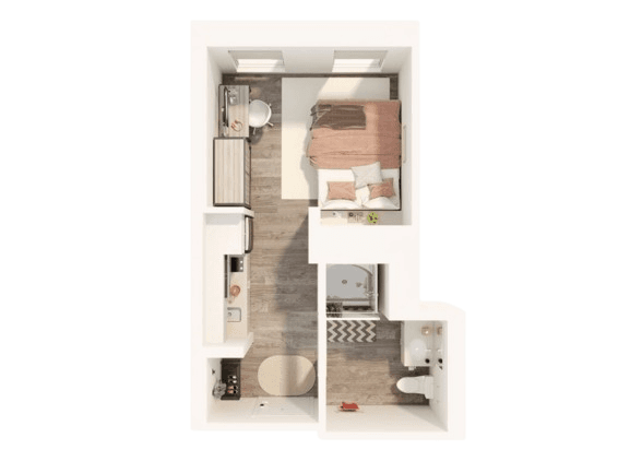 One Bedroom - Suite Style 1-1A3